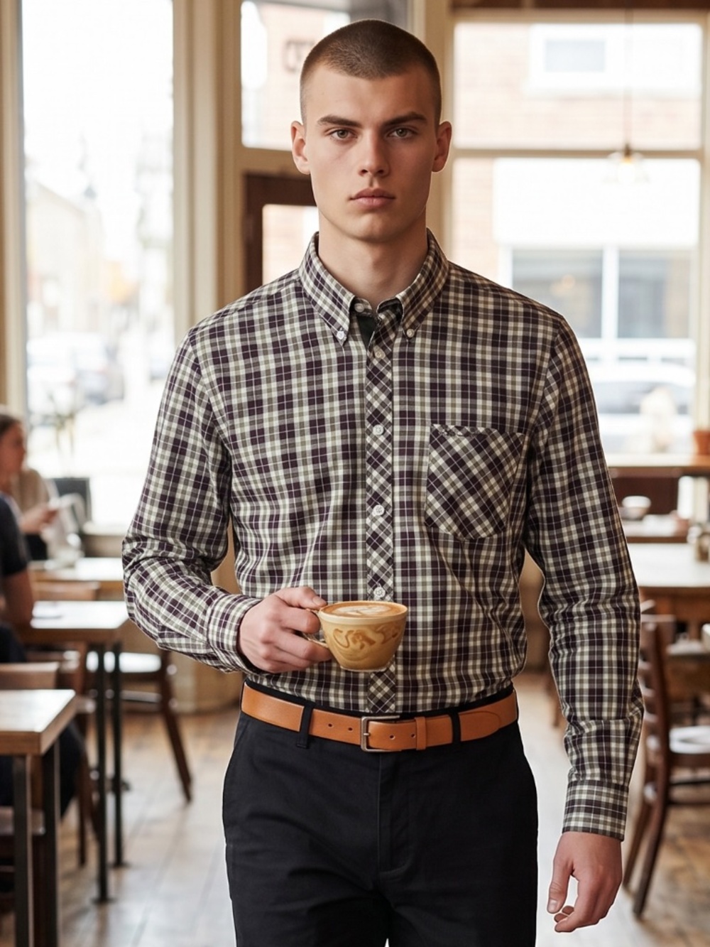 Fantastic  Ben Sherman mens check long sleeve button up in  size medium